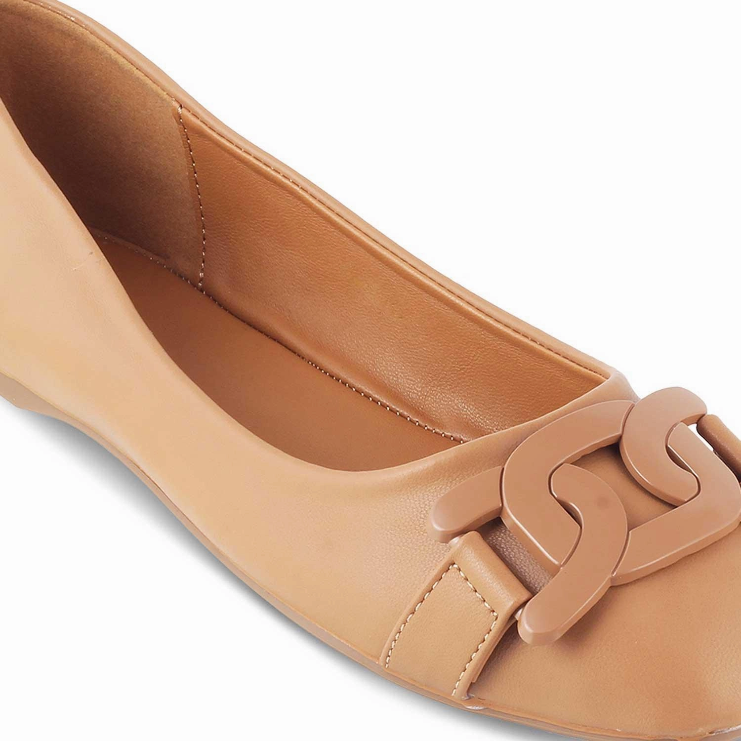 Die Tresx Tan Damen-Ballerinas Tresmode