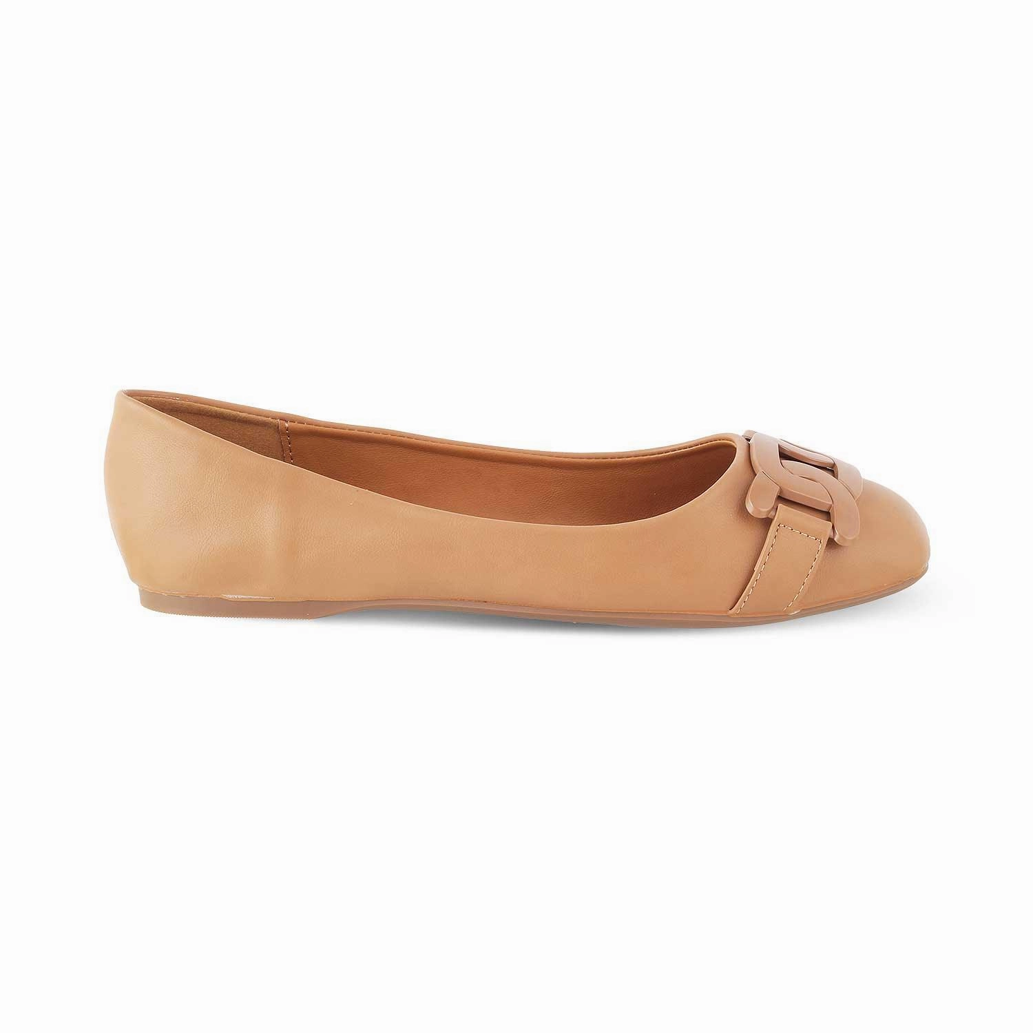 Die Tresx Tan Damen-Ballerinas Tresmode