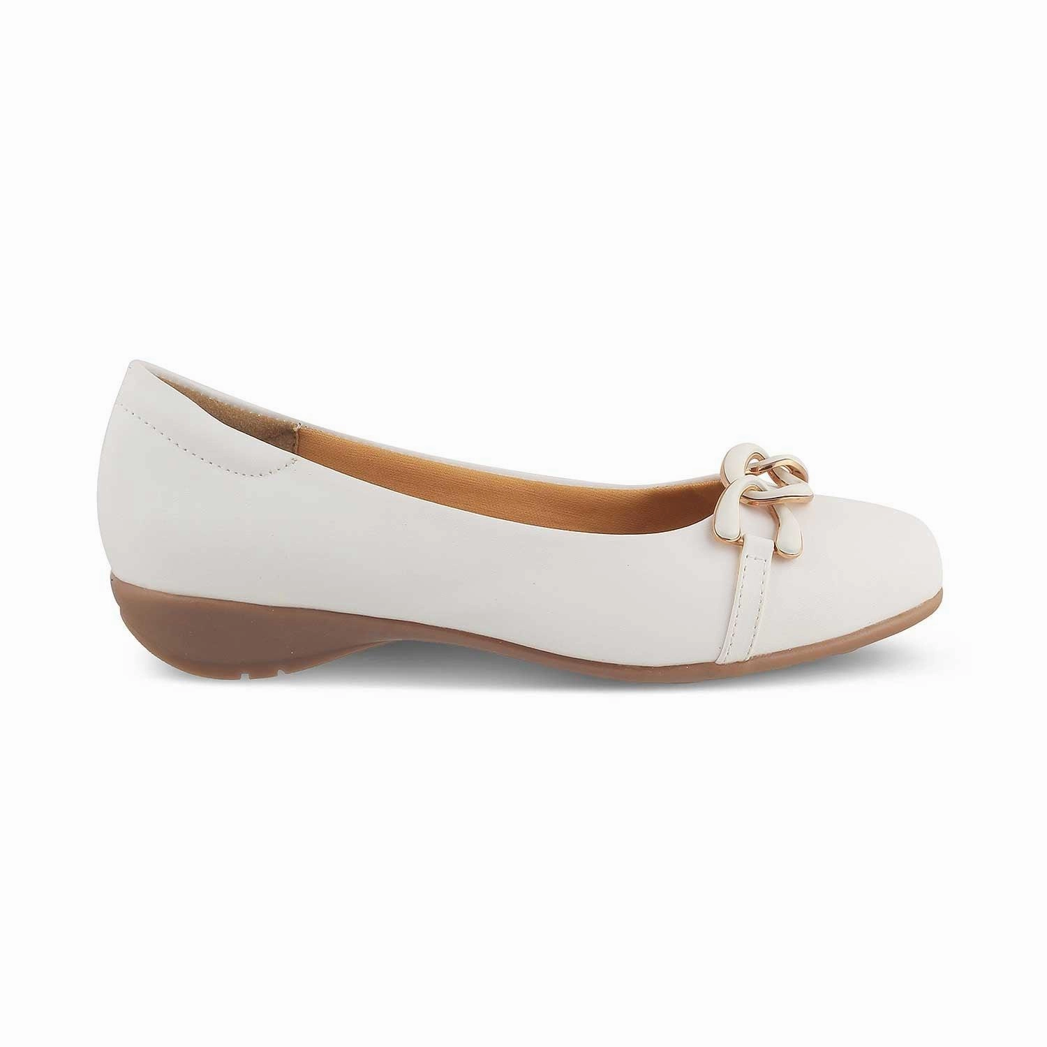 The Verona White Women's Casual Ballerinas Tresmode