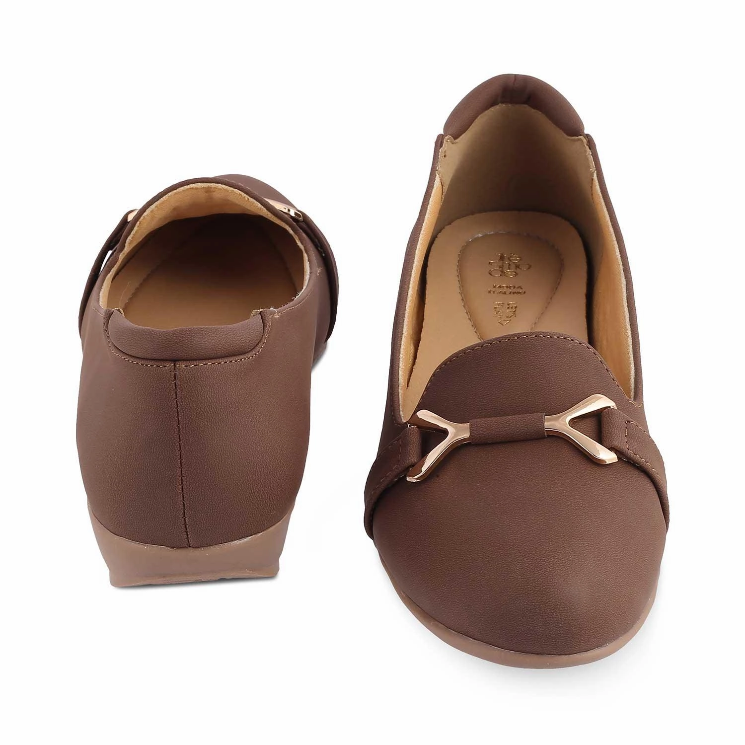 Die Yorky-2 Braun Damen Ballerinas Tresmode