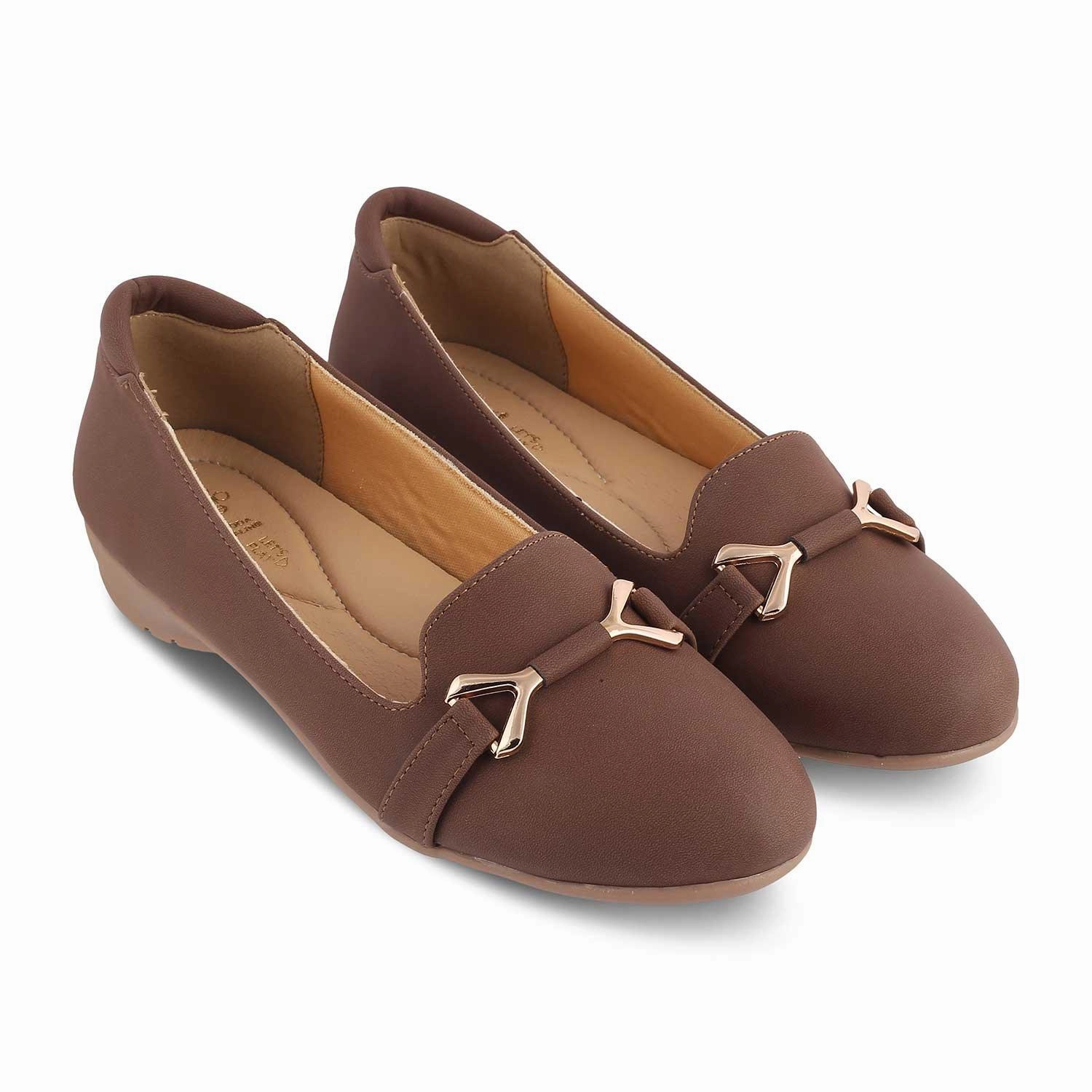 Die Yorky-2 Braun Damen Ballerinas Tresmode