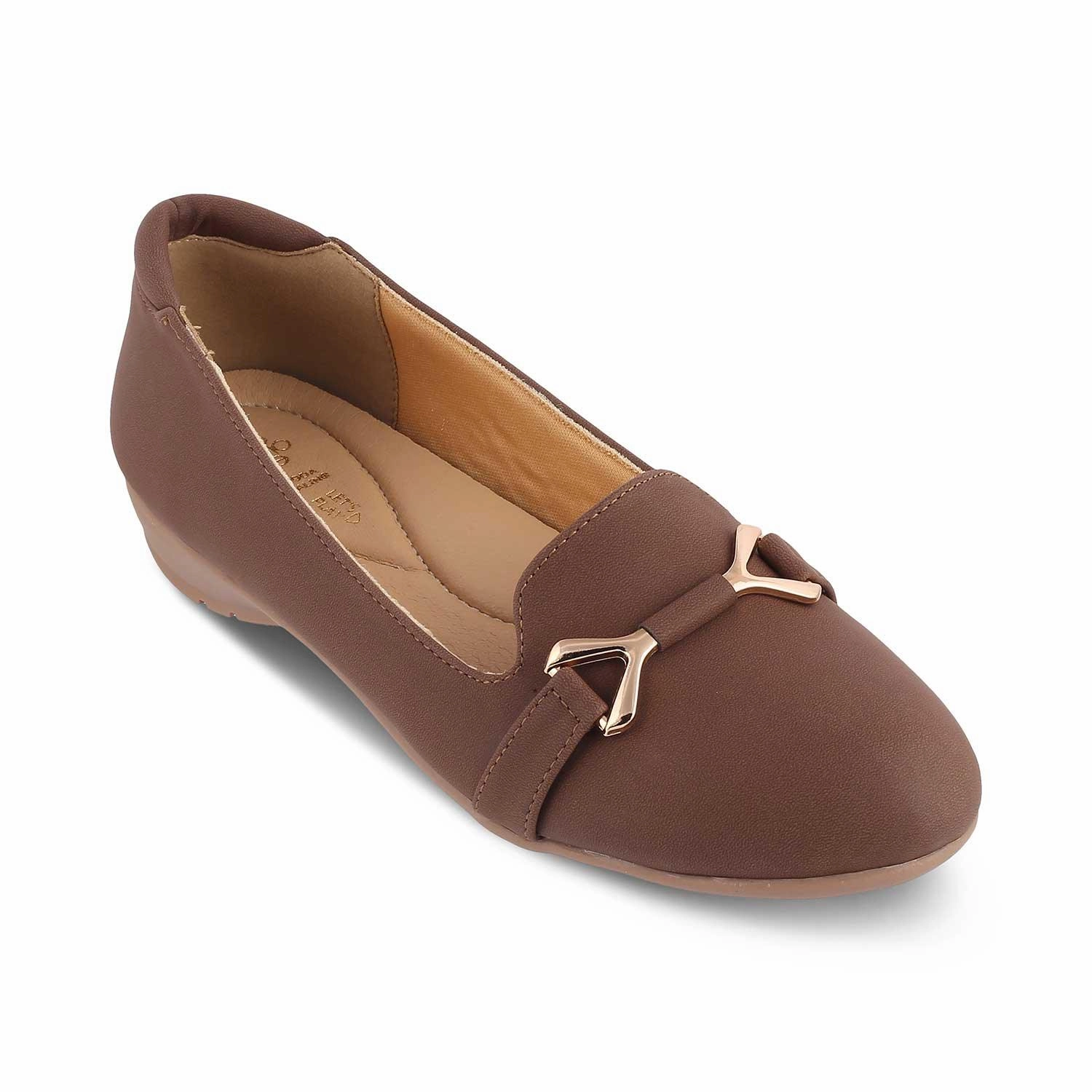 Die Yorky-2 Braun Damen Ballerinas Tresmode