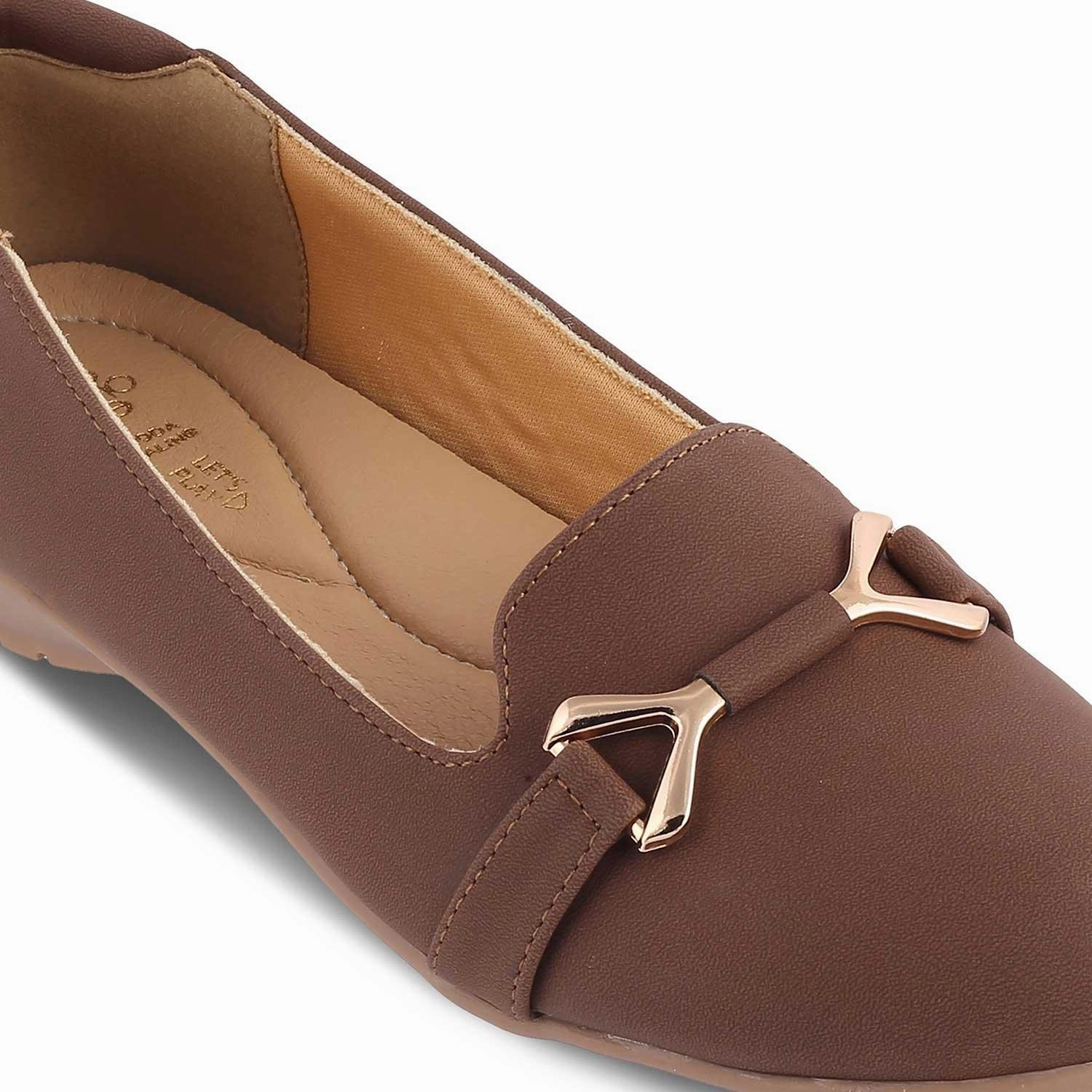 Die Yorky-2 Braun Damen Ballerinas Tresmode