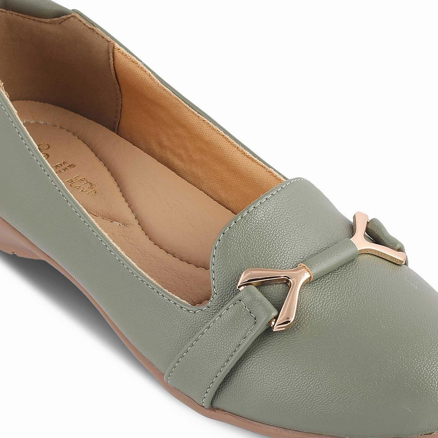 Die Yorky-2 Grün Damen Ballerinas Tresmode