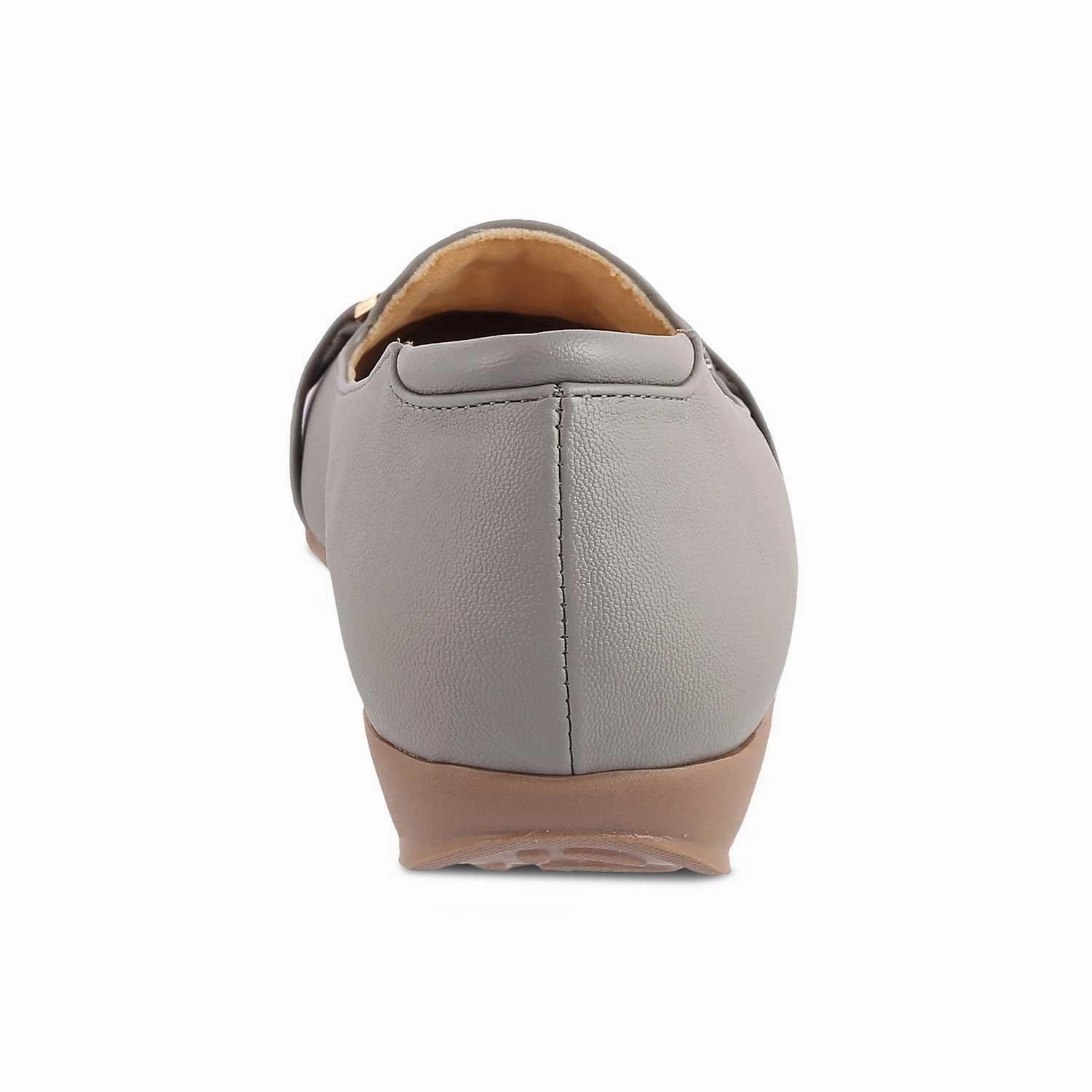 Die Yorky-2 Graue Damenballerinas Tresmode