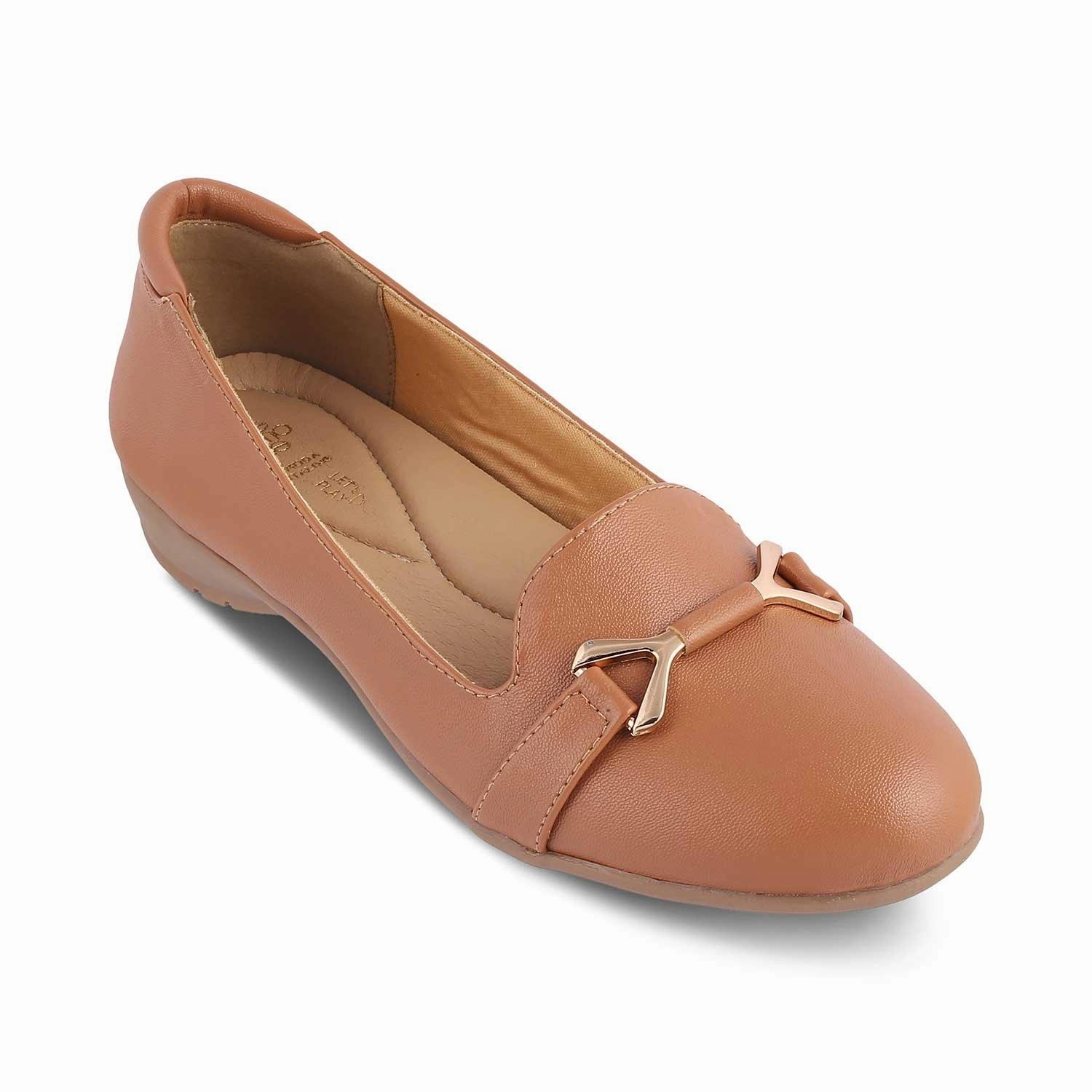 The Yorky-2 Tan Women's Dress Ballerinas Tresmode
