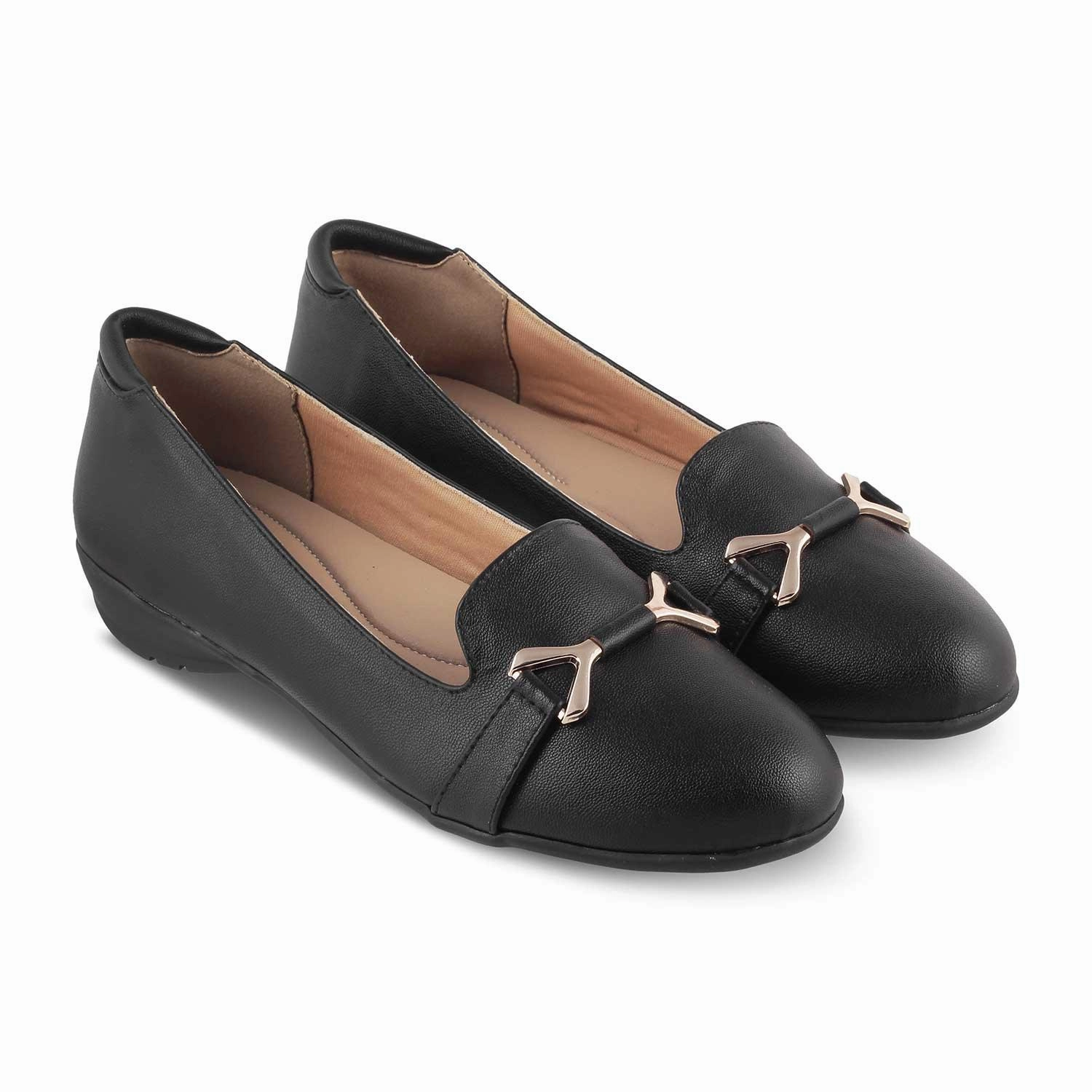 The Yorky Black Women's Dress Ballerinas Tresmode