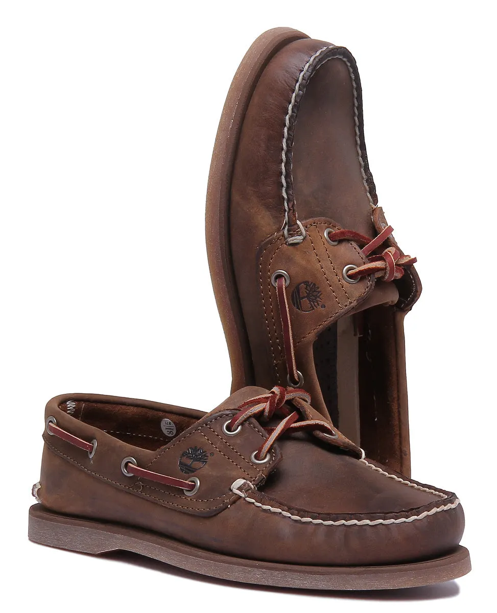 Timberland Classic 2-Loch-Bootsschuh in Braun für Herren Schuhe Timberland