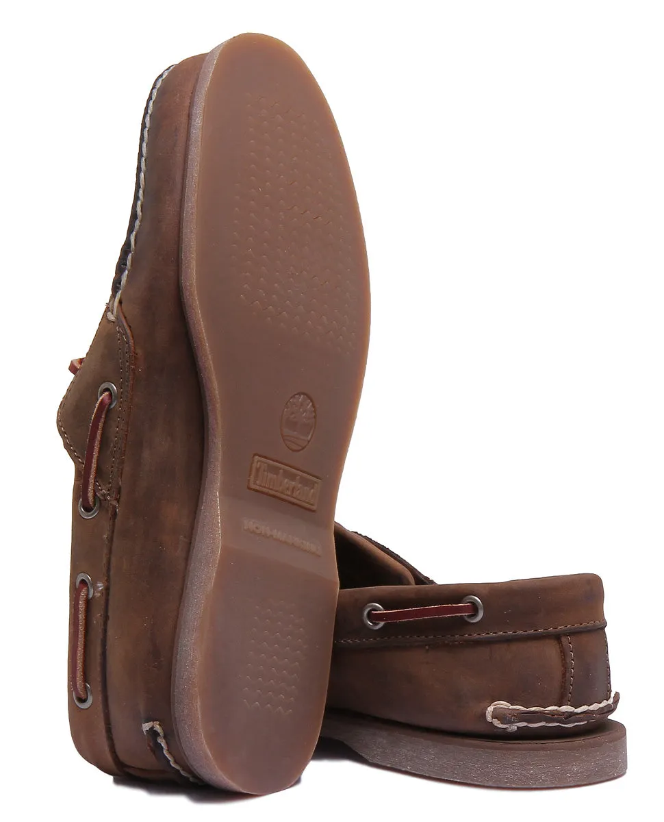 Timberland Classic 2-Loch-Bootsschuh in Braun für Herren Schuhe Timberland