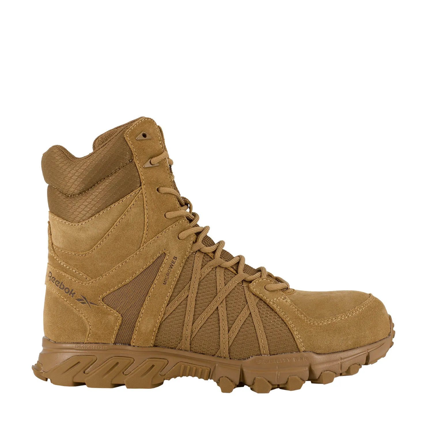 Trailgrip 8 Zoll Taktischer Militär-Arbeitsstiefel mit Composite-Zehenschutzkappe in Coyote