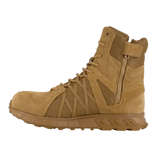 Trailgrip 8 Zoll Taktischer Militär-Arbeitsstiefel mit Composite-Zehenschutzkappe in Coyote