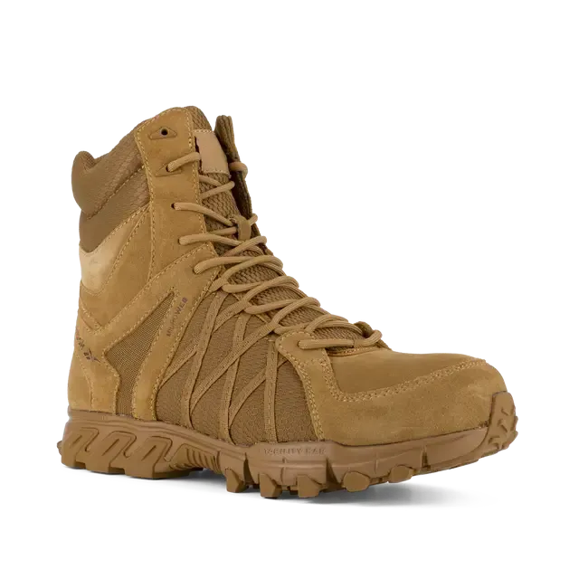 Trailgrip 8 Zoll Taktischer Militär-Arbeitsstiefel mit Composite-Zehenschutzkappe in Coyote