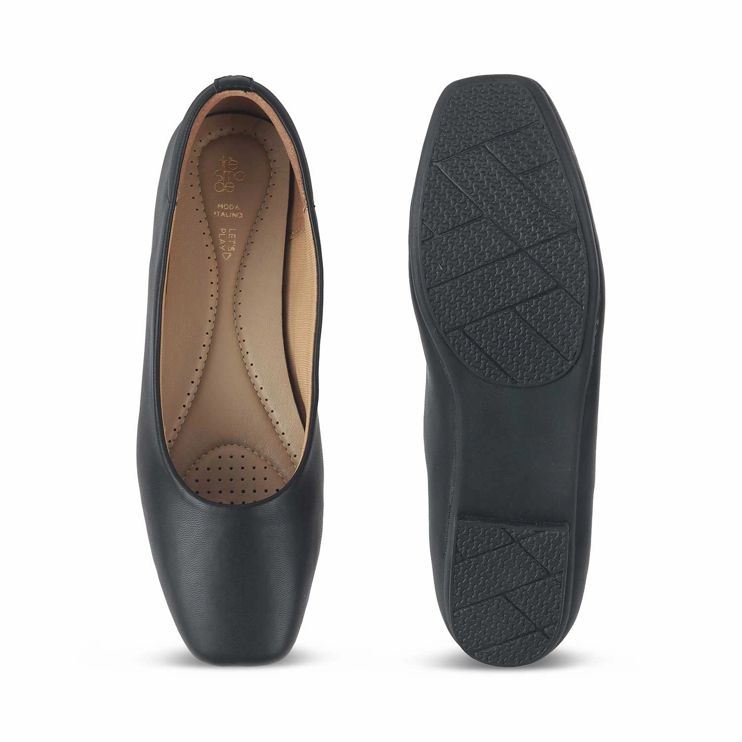 Tresmode Kiesta Schwarze Ballerinas für Damen