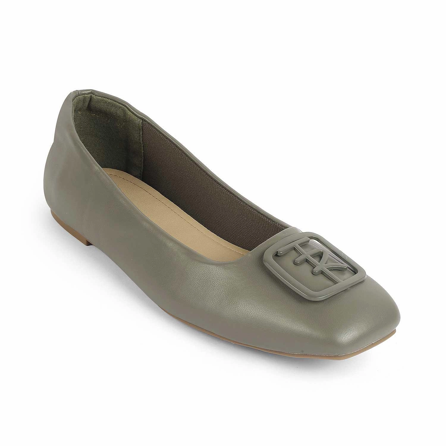 Tresmode Nany Green Women's Casual Ballerinas
