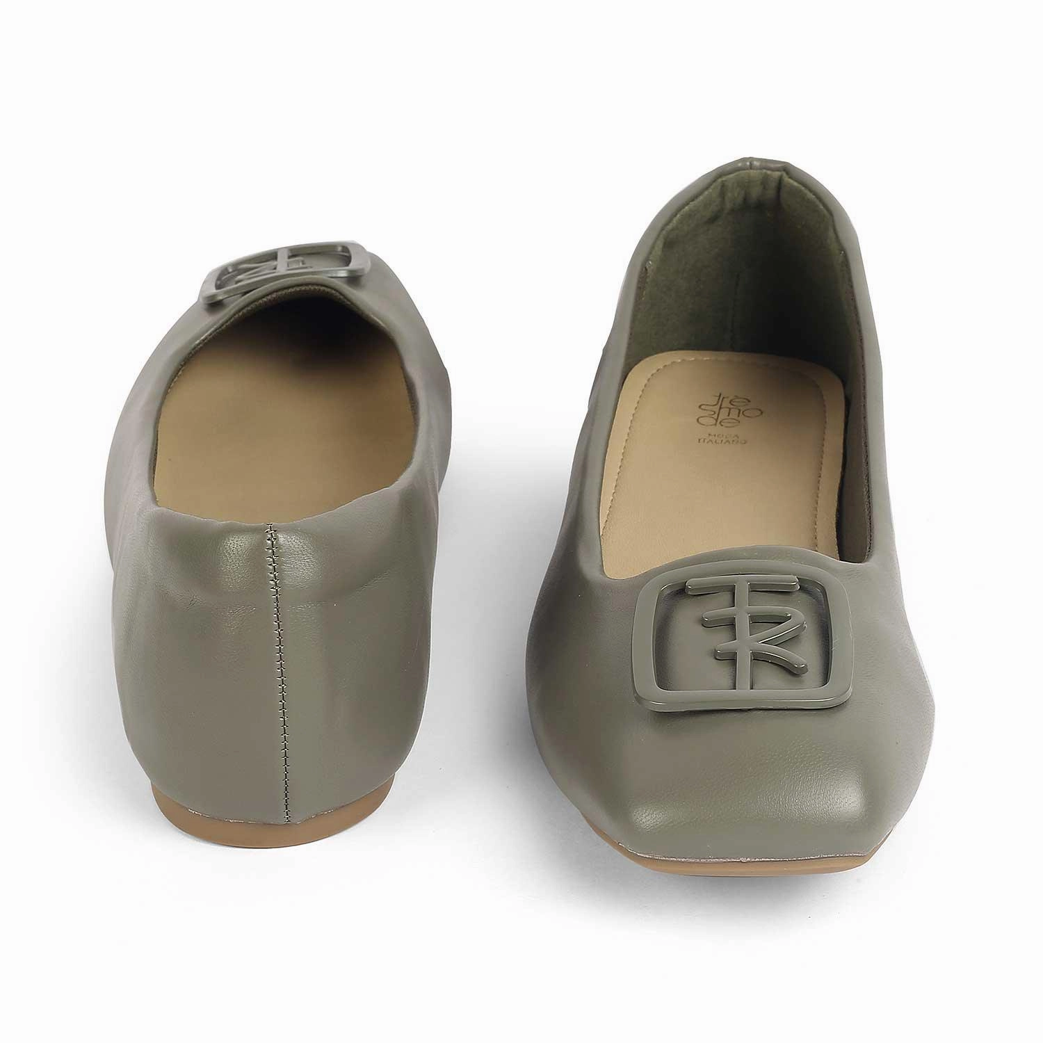 Tresmode Nany Green Women's Casual Ballerinas