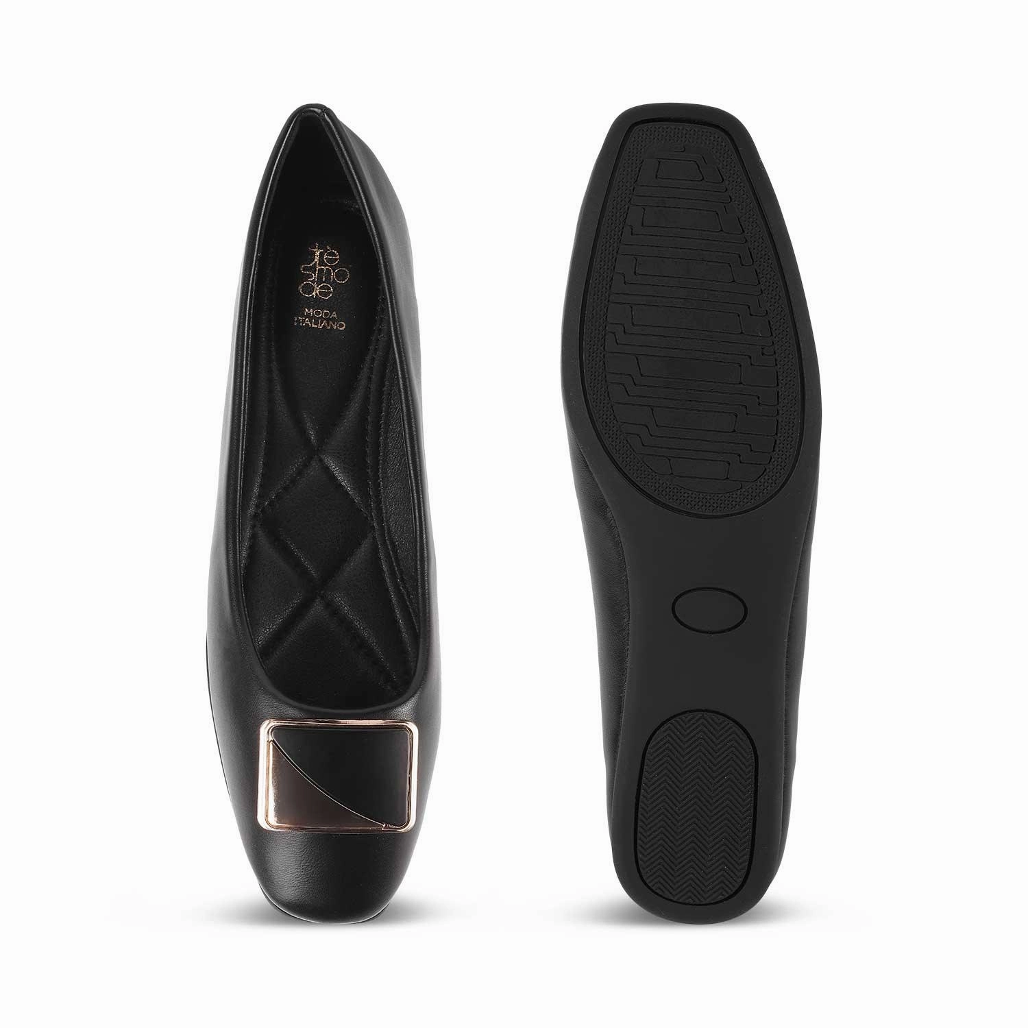 Tresmode Treci Schwarze Ballerinas für Damen