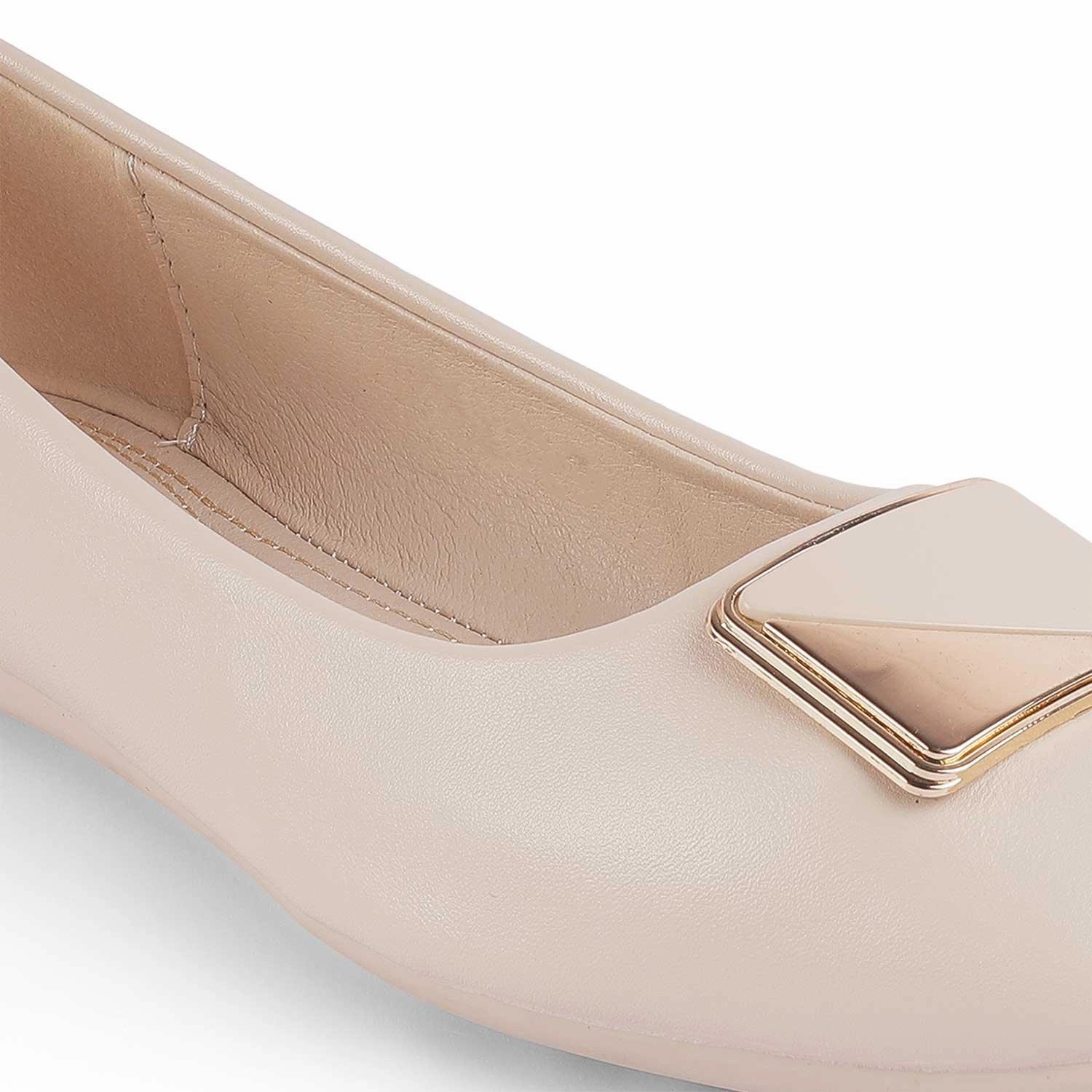 Tresmode Treci Weiße Ballerinas für Damen