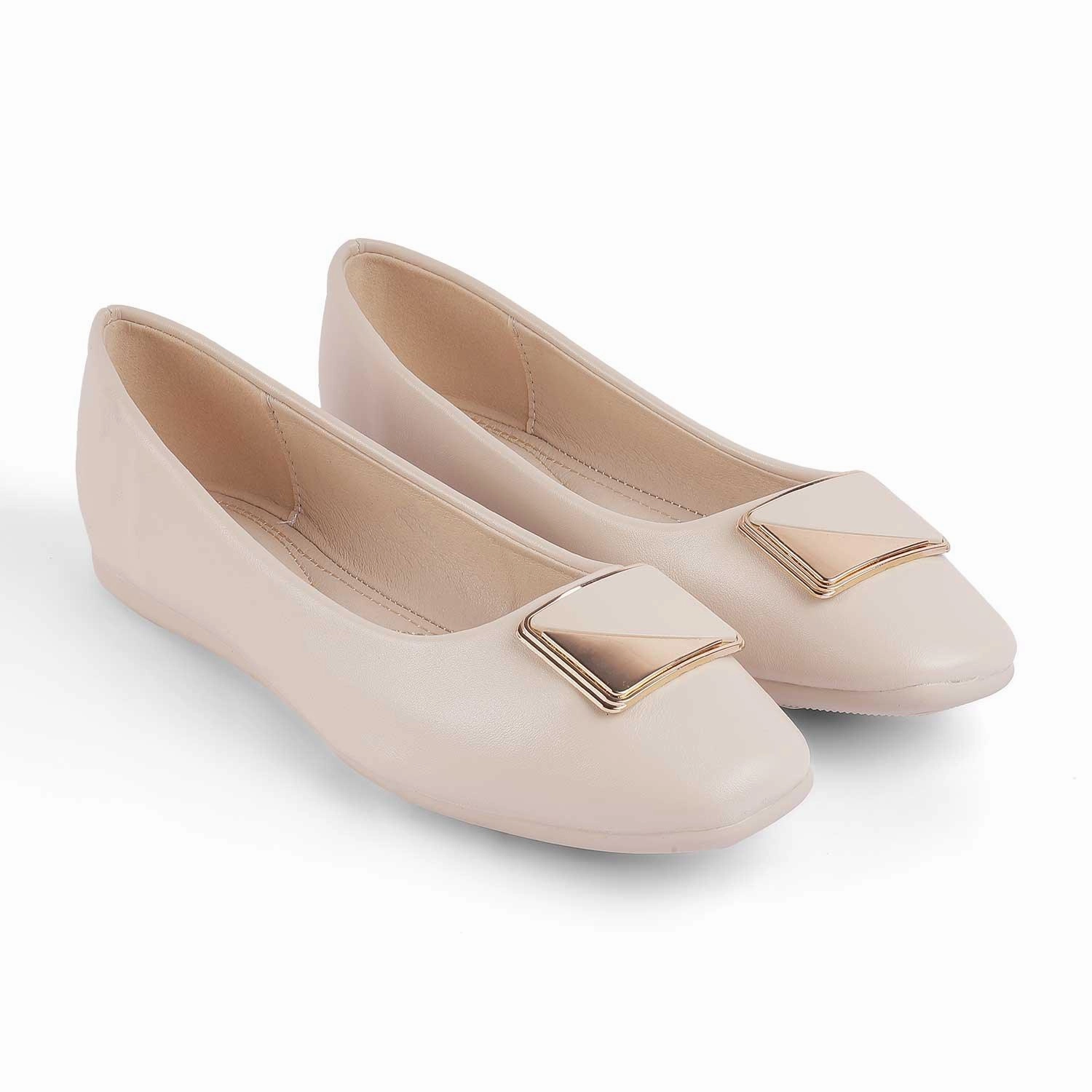 Tresmode Treci Weiße Ballerinas für Damen
