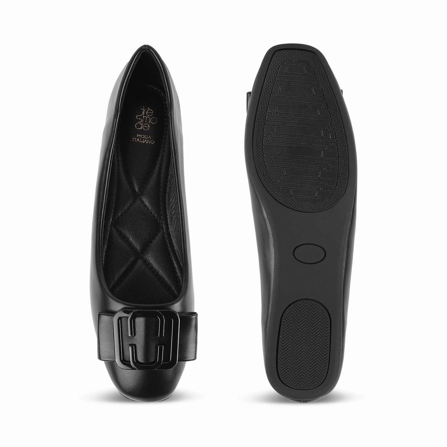 Tresmode Tregamo Black Women's Casual Ballerinas