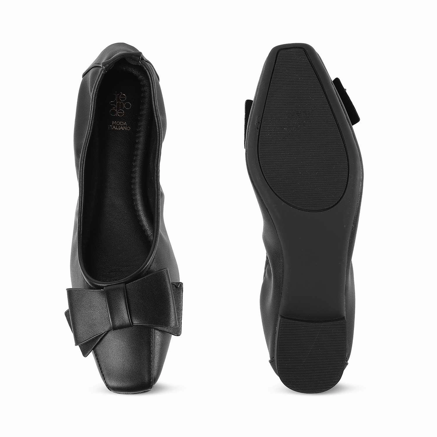Tresmode Treiu Black Women's Dress Ballerinas