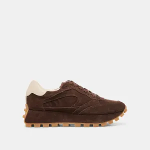 TRICIA SNEAKERS DK BRAUN WILDLEDER