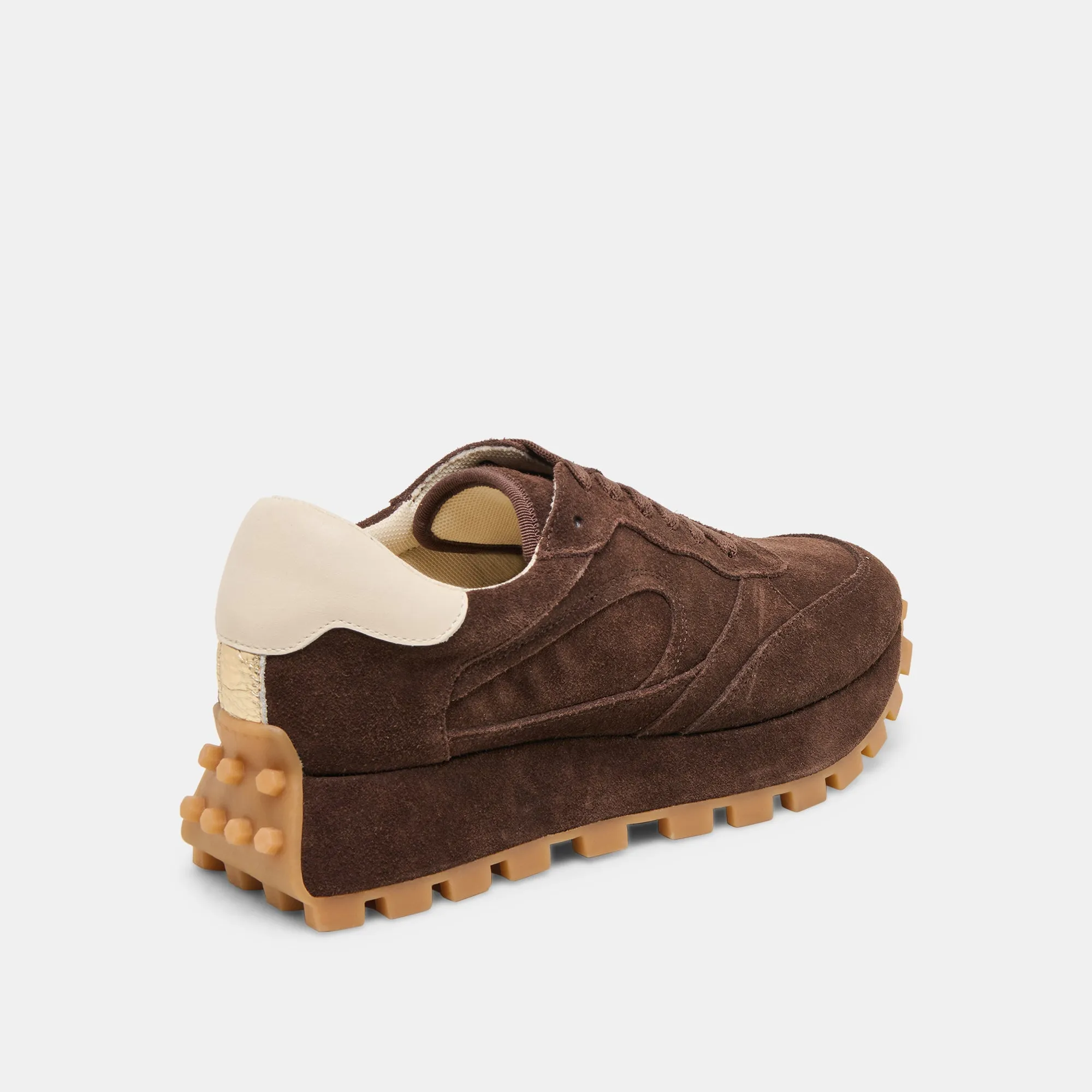 TRICIA SNEAKERS DK BRAUN WILDLEDER