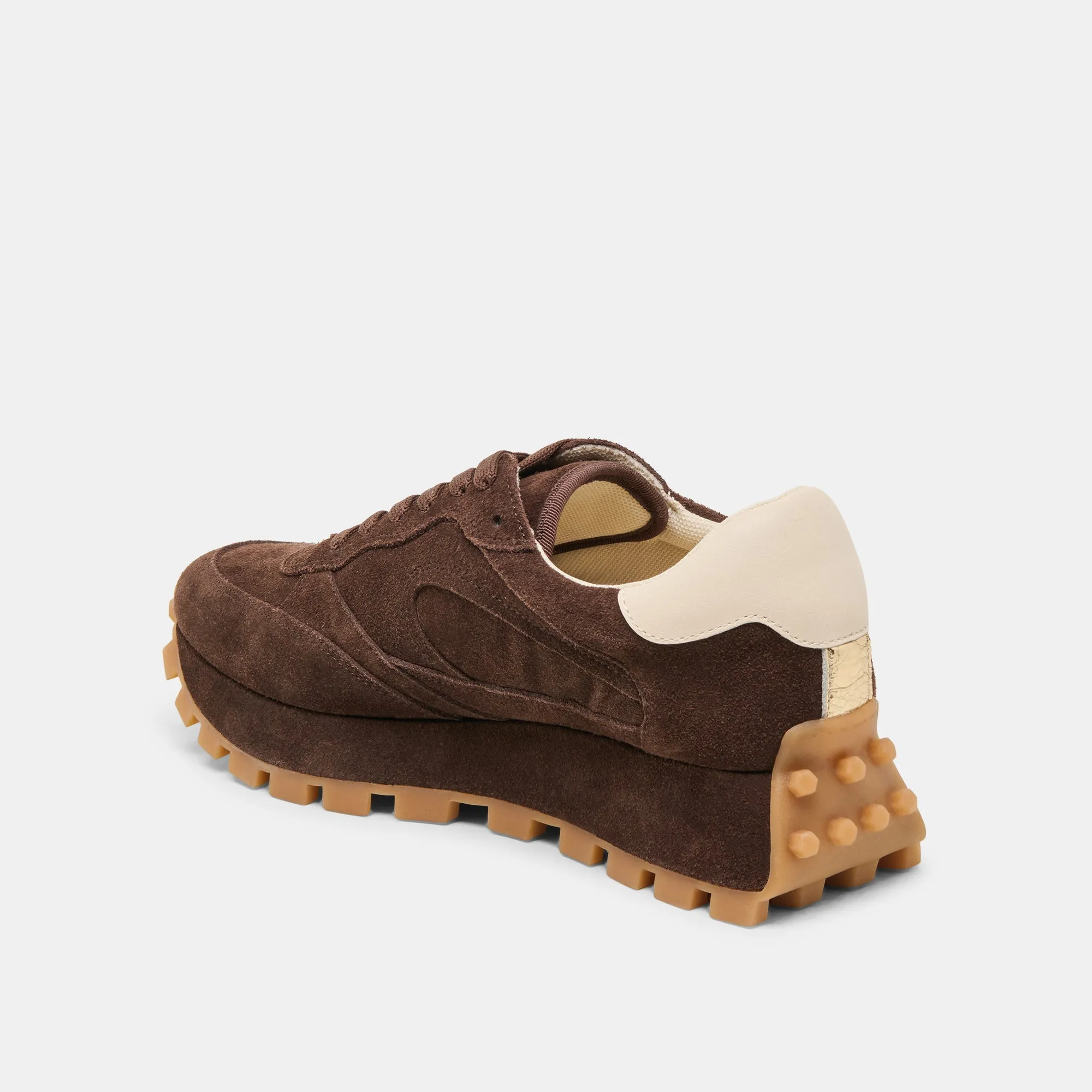 TRICIA SNEAKERS DK BRAUN WILDLEDER