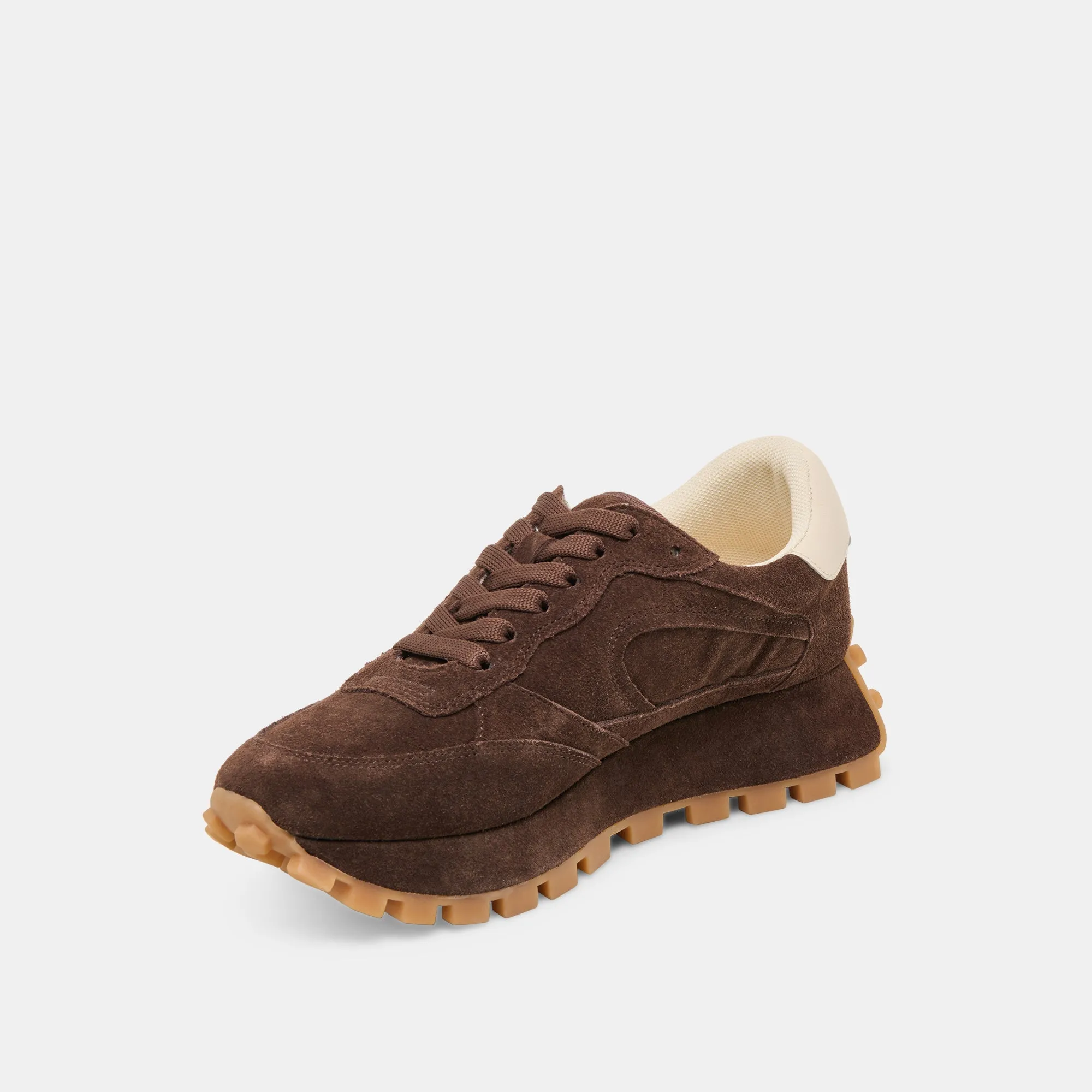 TRICIA SNEAKERS DK BRAUN WILDLEDER