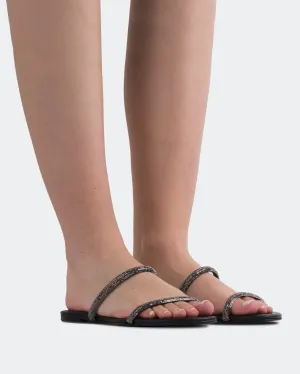 Twiggy Schwarzes Leder
