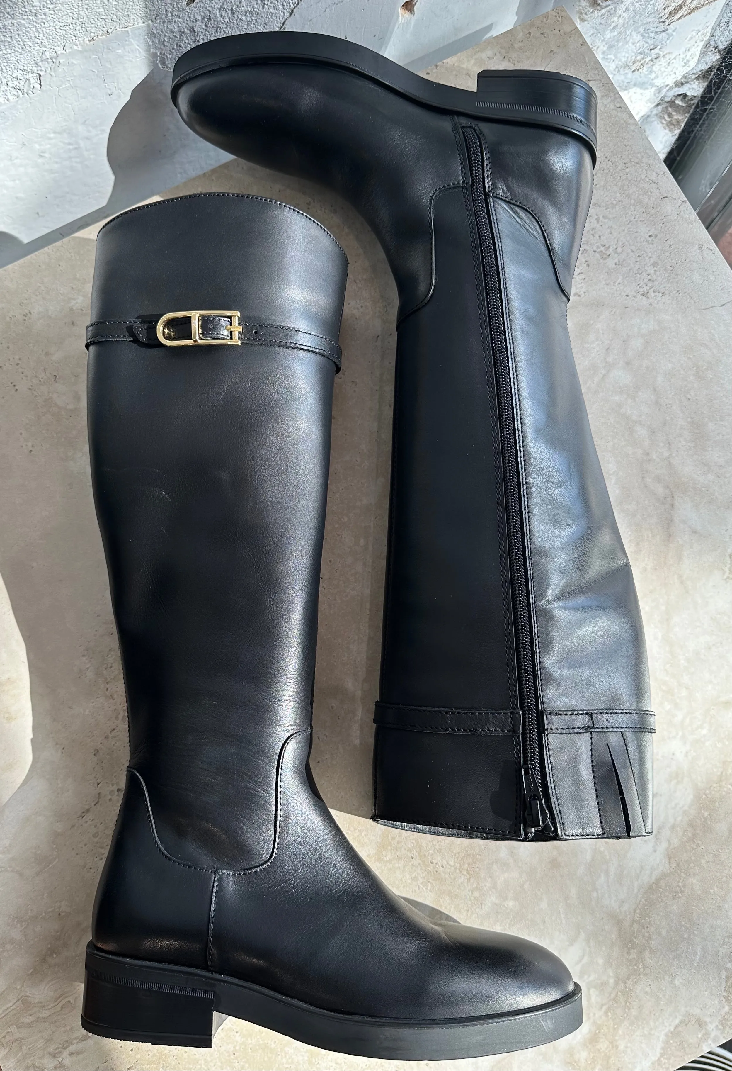 Unisa Elori Schwarze Lederschuhe_Unisa