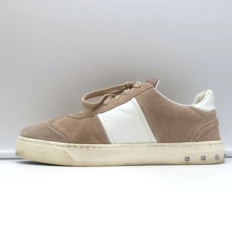 Valentino Flycrew Low Top Sneakers in Blassrosa Wildleder Größe 38.5