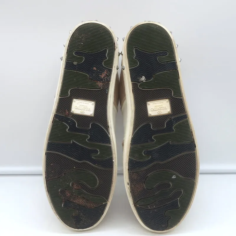 Valentino Flycrew Low Top Sneakers in Blassrosa Wildleder Größe 38.5