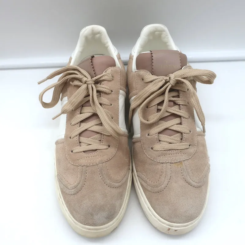 Valentino Flycrew Low Top Sneakers in Blassrosa Wildleder Größe 38.5