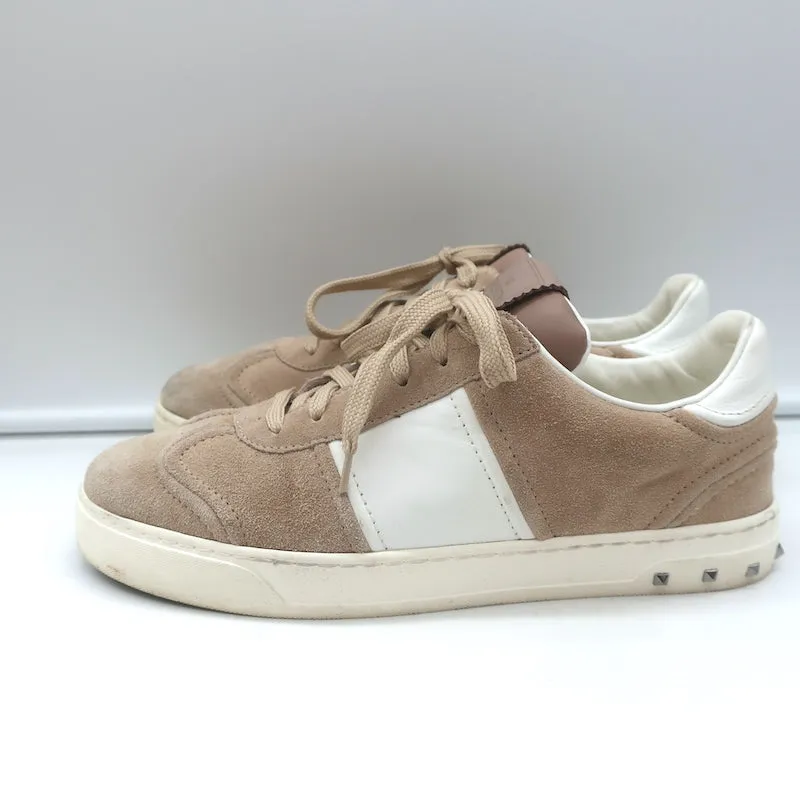 Valentino Flycrew Low Top Sneakers in Blassrosa Wildleder Größe 38.5