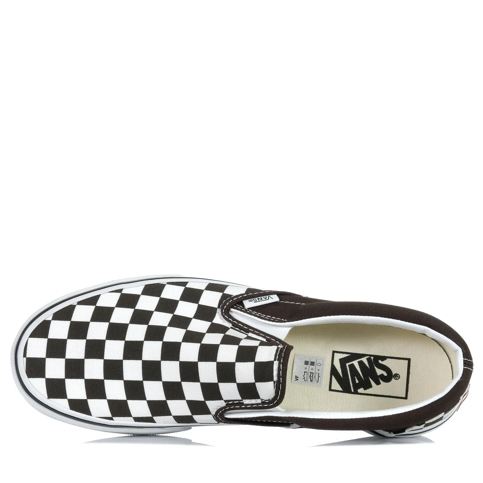 Vans Classic Slip-On Schachbrettmuster Türkischer Kaffee
