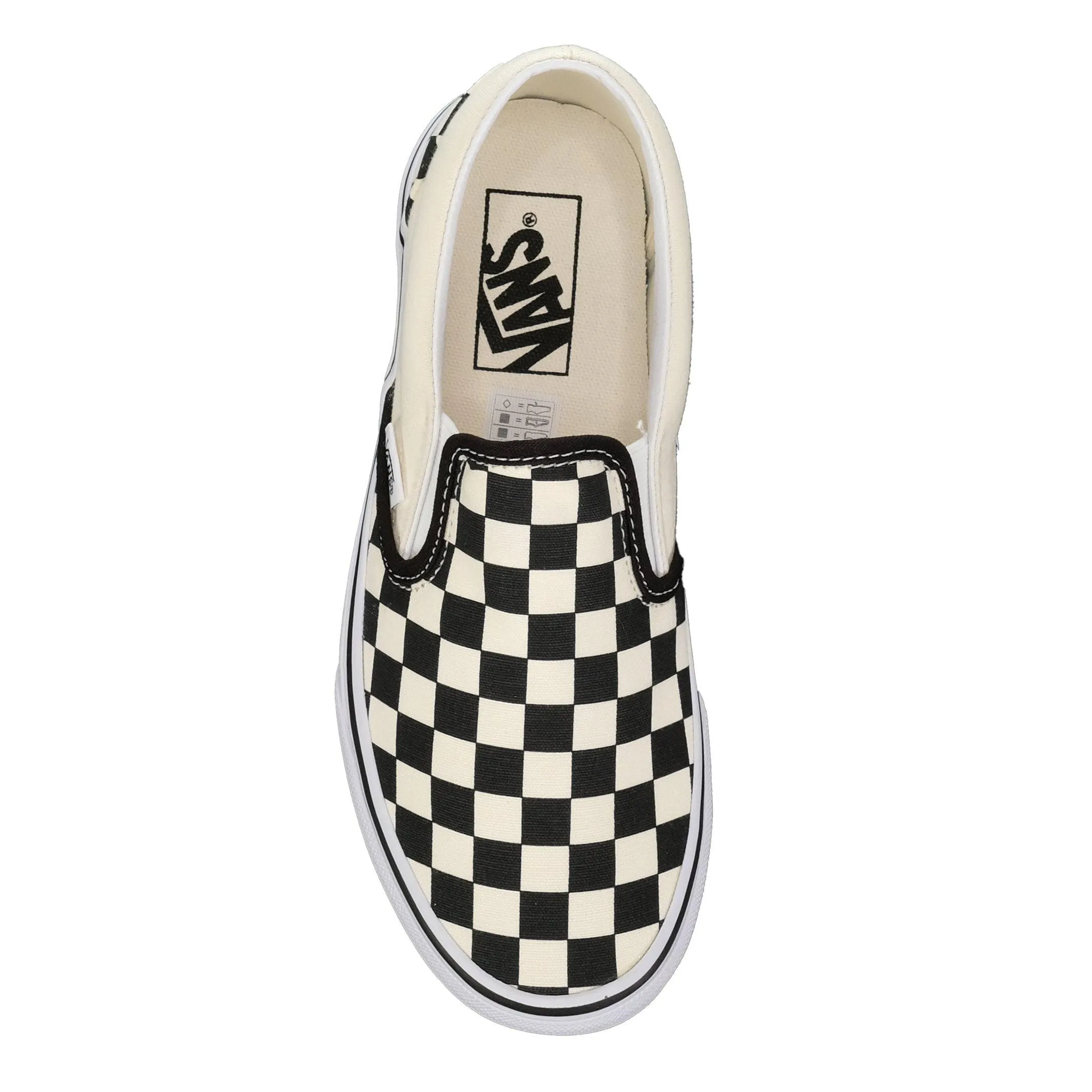 Vans Classic Slip-Ons Schachbrettmuster Schwarz/Weiß