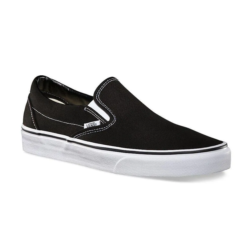 Vans Unisex Classic Slip On Schwarz Canvas