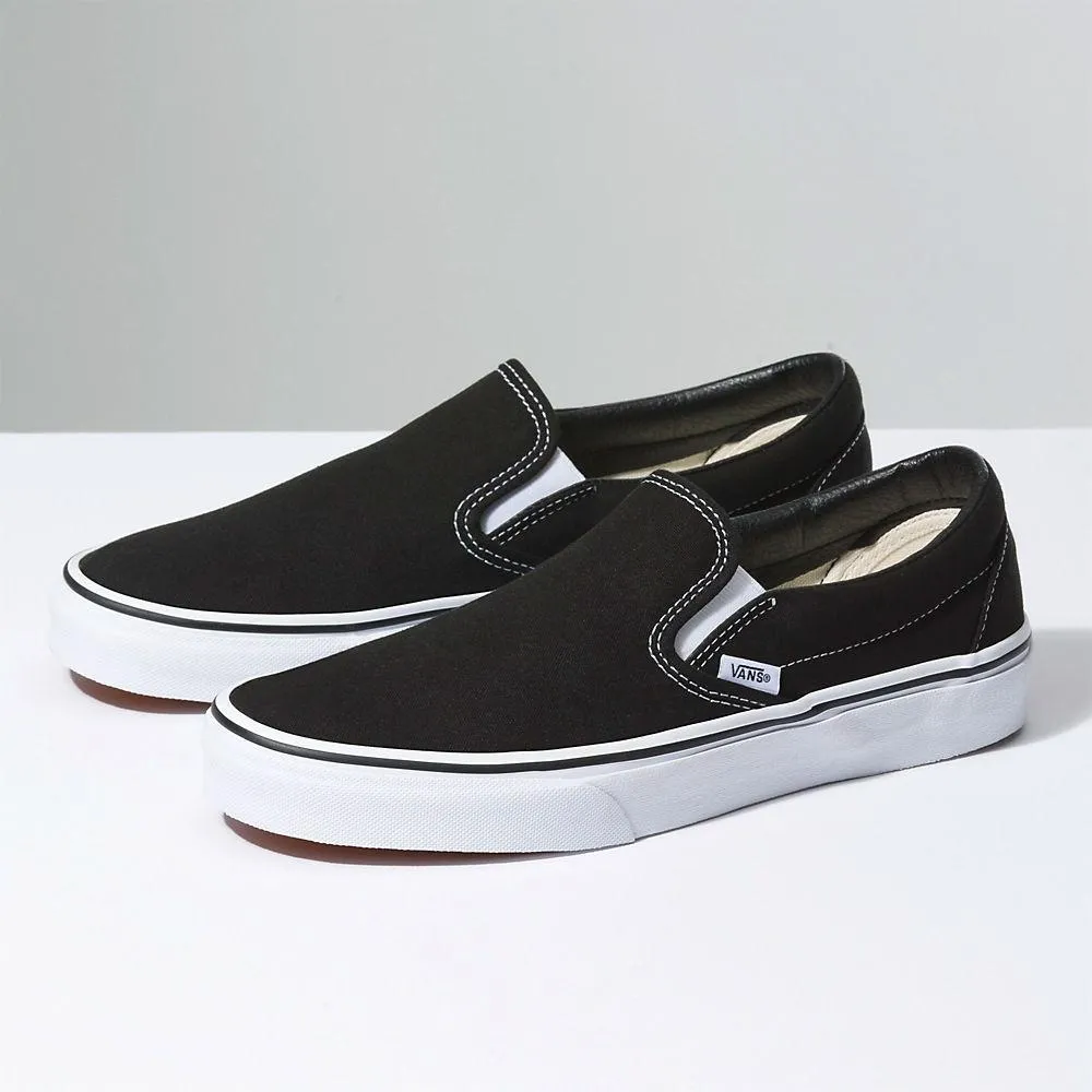 Vans Unisex Classic Slip On Schwarz Canvas
