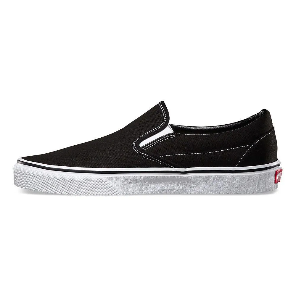 Vans Unisex Classic Slip On Schwarz Canvas