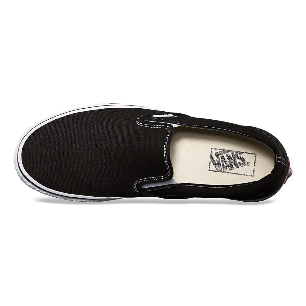 Vans Unisex Classic Slip On Schwarz Canvas