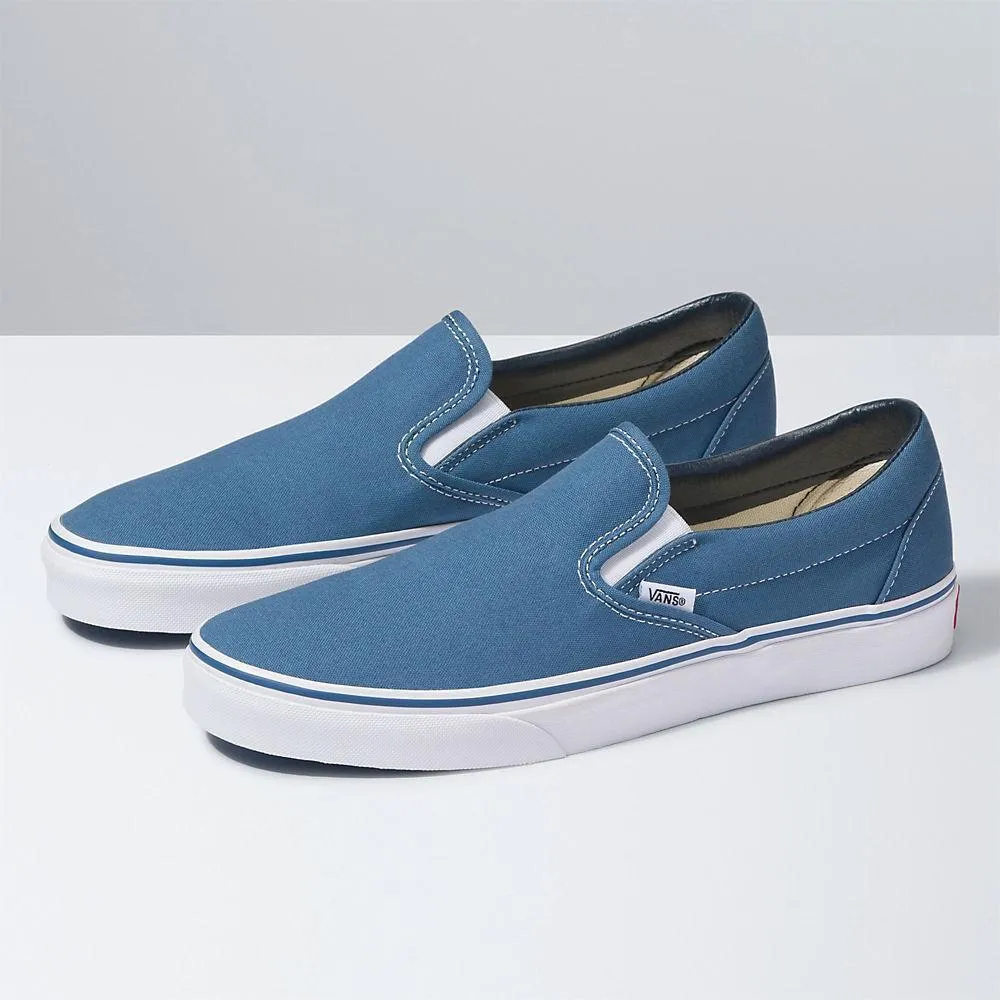 Vans Unisex Classic Slip On Marineblau Leinwand