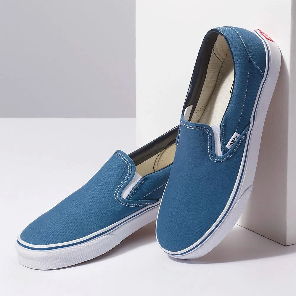 Vans Unisex Classic Slip On Marineblau Leinwand