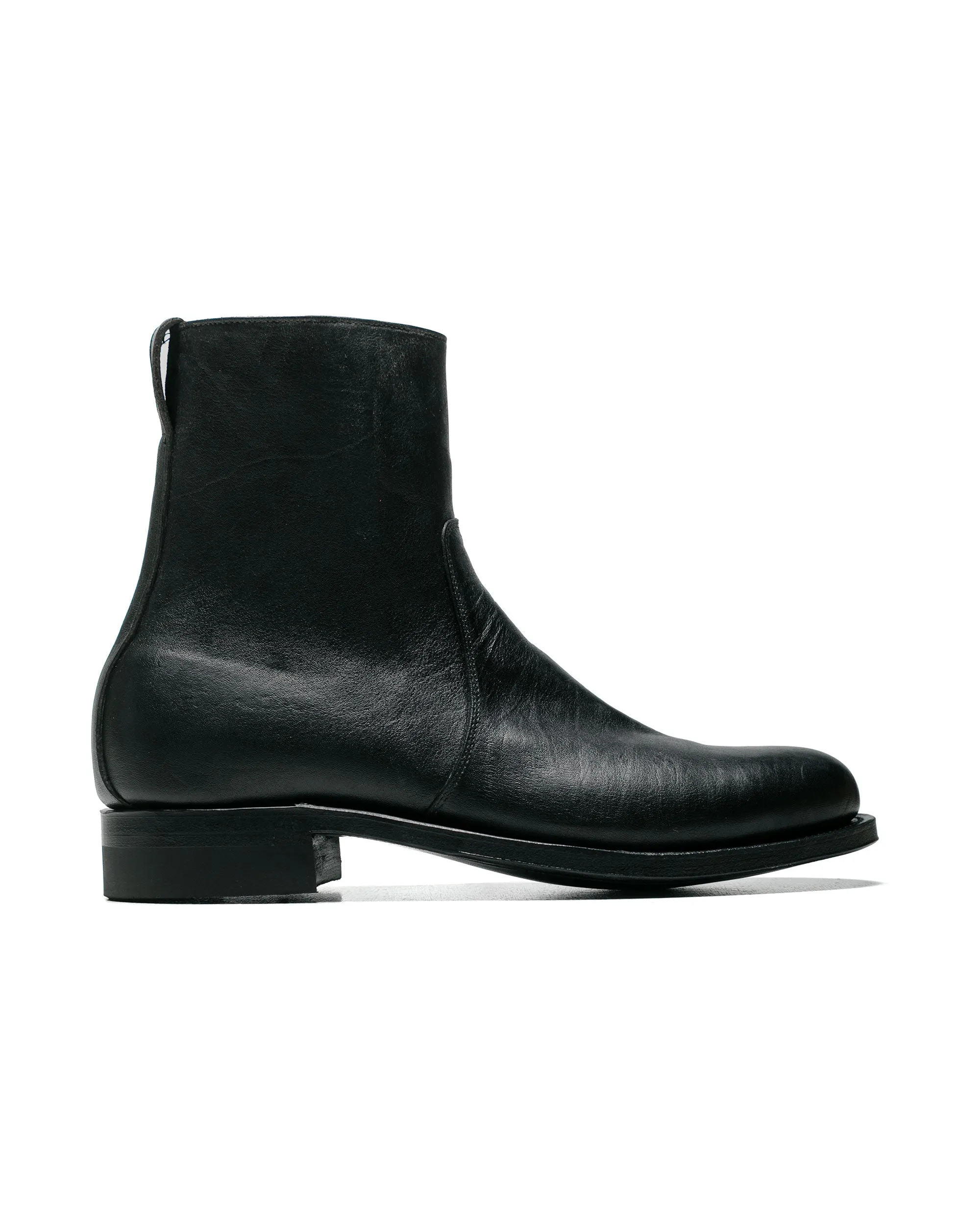 Viberg 2030CH Seitlicher Reißverschluss Stiefel Nero Gewaschenes Känguru (Vorbestellung)