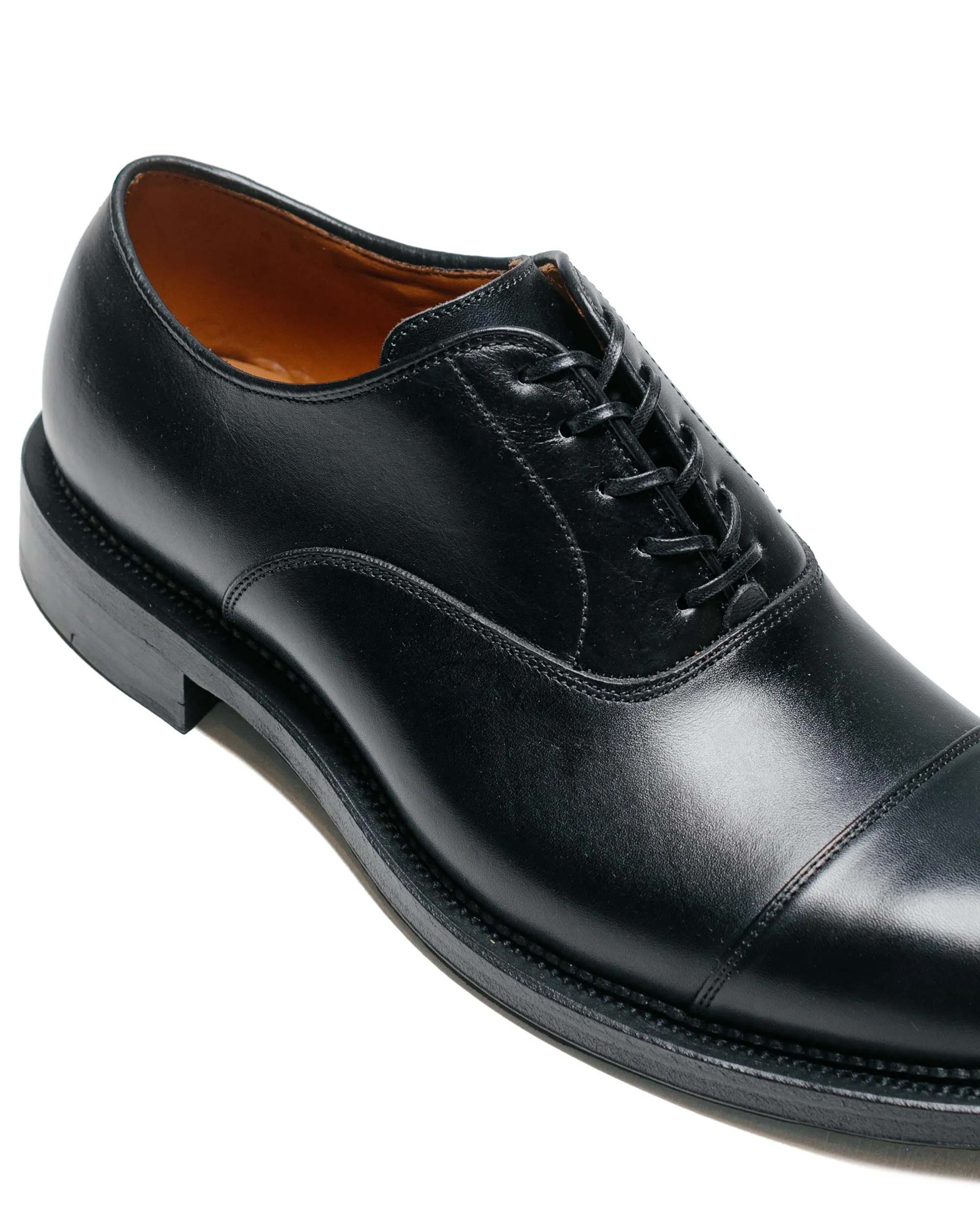 Viberg Bastion Oxford Schwarz Französisches Kalbsleder