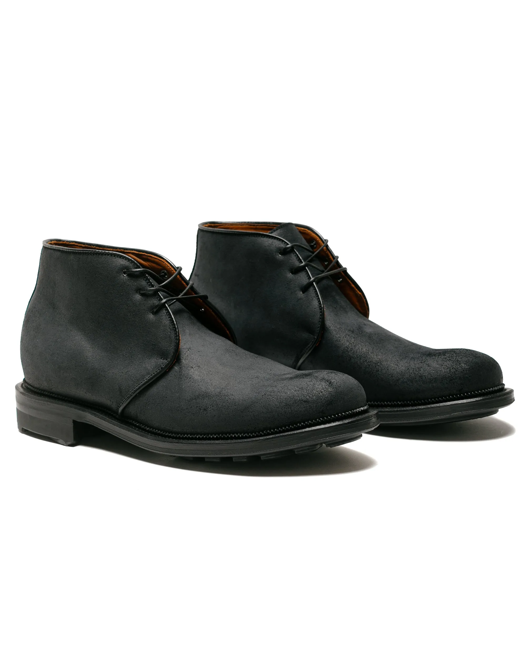 Viberg Uplands Stiefel Schwarz Waxy Commander