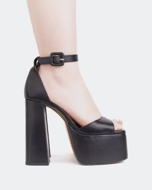 Walton Schwarzes Leder/Cuir Noir