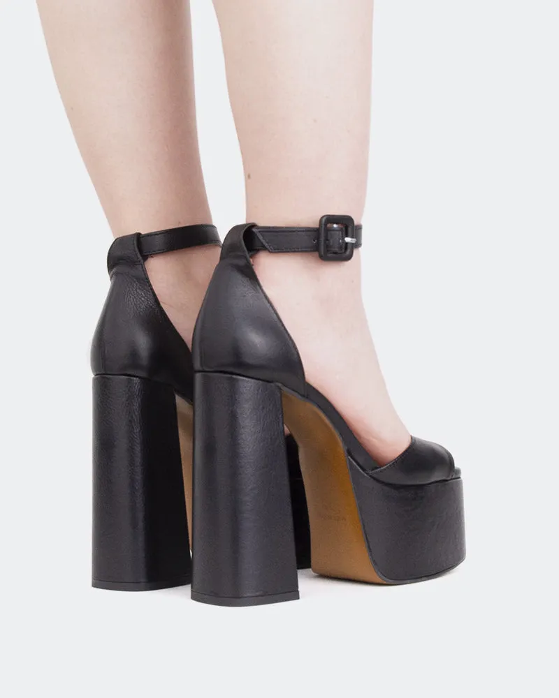 Walton Schwarzes Leder/Cuir Noir