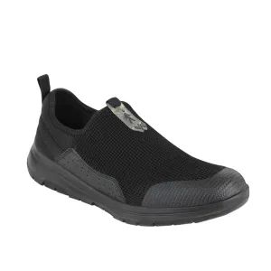 Warrior Schwarze Schnürsenkellose Freizeitschuhe Für Herren AIR WALK By Liberty