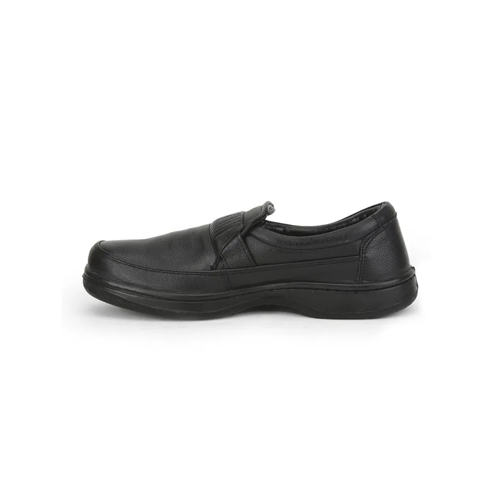 Warrior Casual Schnürsenkellose Schuhe Für Herren (Schwarz) 2078-59 Von Liberty