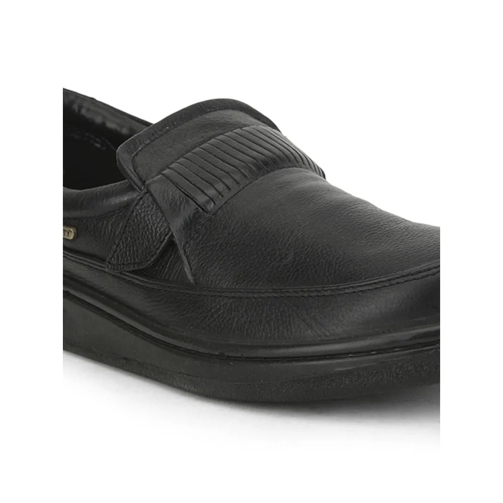 Warrior Casual Schnürsenkellose Schuhe Für Herren (Schwarz) 2078-59 Von Liberty